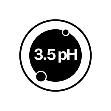 3.5 ph icon vector eps illustration 