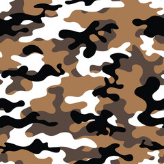 
modern camouflage background, stylish vector pattern, military texture
