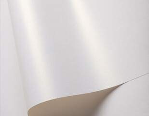 Sparkling and glittering white paper with a polished, silky surface. The bright, satiny texture...