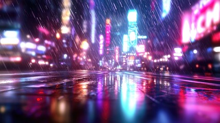 Obraz premium Futuristic Cityscape in Hyperrealistic Digital Art