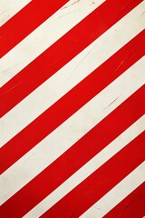 Bold red and white striped pattern creating a vibrant diagonal design on a flat surface