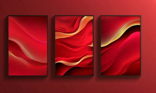 red and white background