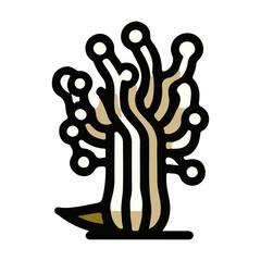 Obraz premium Mushroom Icon Vector Design Element: Cute and Detailed Graphics for Nature and Food Illustrations