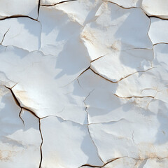 Fototapeta premium White, cracked surface with natural shadows.