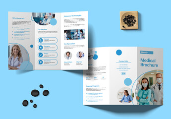 Medical Trifold Brochure Layout - Powered by Adobe