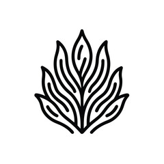 kelp logo icon vector design