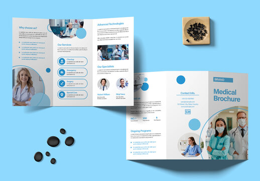 Medical Trifold Brochure Layout