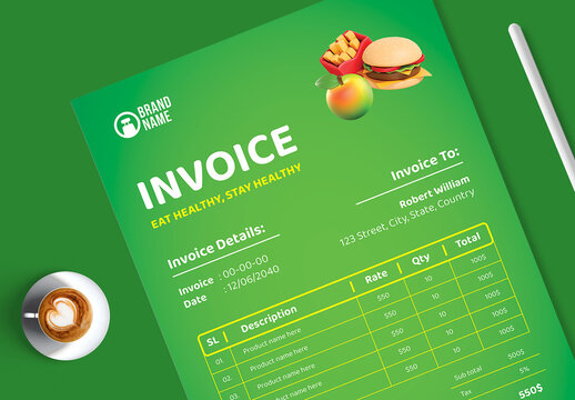 Grocerry Supershop Invoice Layout