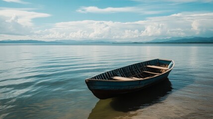 Naklejka premium Vessel in CispatÃ¡ waters, Colombia