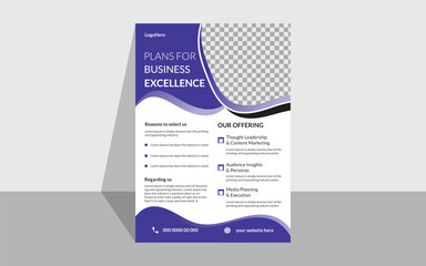 Creative modern Corporate Business flyer.a4 size design. Simple design, creative and clean flyer template. Horizontal mockup. Nice layout, For professional business.