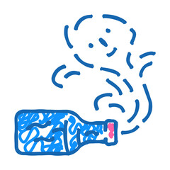 gin fantasy character doodle icon sketch vector. gin fantasy character sign. isolated symbol illustration