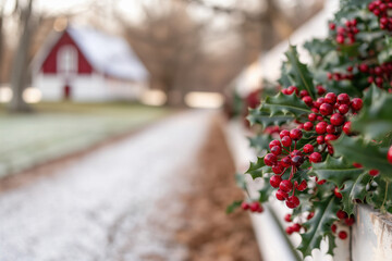 Naklejka premium Christmas Farm