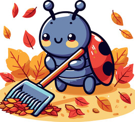 Create a Cute Insect silhouette vector style with a white background