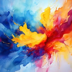 abstract acrylic color splash background