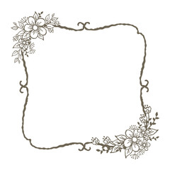 Series of romantic style decorative floral background in various color