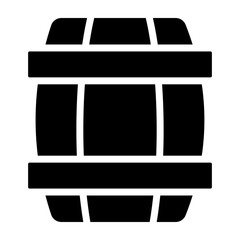 Barrel Glyph Icon Design