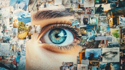 Goal visualized on a vision board with images, quotes, and reminders of the dreams waiting to be realized