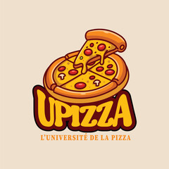 Restaurant logo design. Pizza logo design.