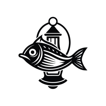 recommend clip art: lanternfish logo icon vector design