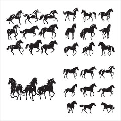 silhouette of a horse