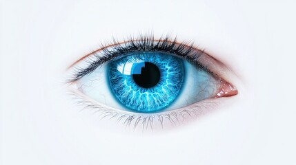 High quality blue eye vision future banner for promoting vision health and eye care