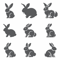 Bunny silhouettes