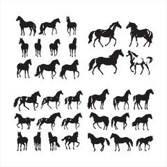 silhouette of a horse