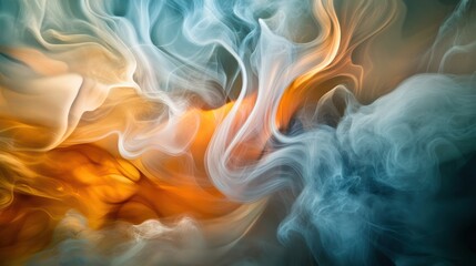 Fototapeta premium vibrant smoke patterns mesmerizing color blends capturing essence fluid motion intricate designs, abstract, art, dynamic, texture, light, hue, swirl