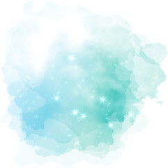 Turquoise Starry Sky Splash Texture