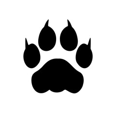 Paw icon set. Paw vector.