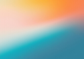 Vibrant gradient background orange white blue teal blurred, grainy texture effect, header poster banner landing page backdrop design