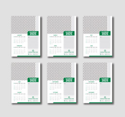 wall calendar Template Design 2025