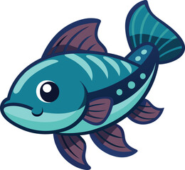 Coelacanth Fish Vector illustration
