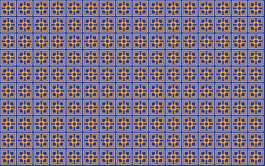 Repeating modern stylish texture vector seamless pattern. Linear graphic design. Geometric background combination of blue and brown colors