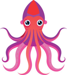 Colossal squid vector illustration