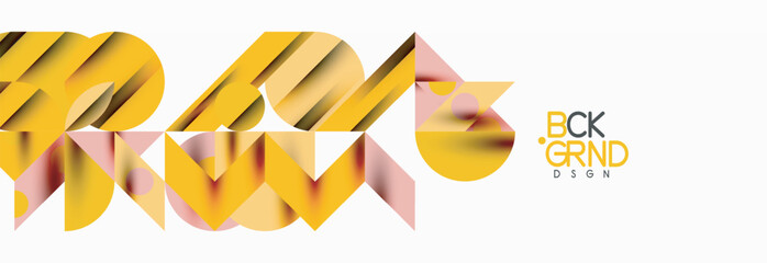 Trendy triangles lines, round elements and circles. Vector Illustration For Wallpaper, Banner, Background, Card, Book Illustration, landing page