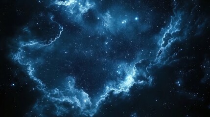 Obraz premium A mesmerizing cosmic scene filled with stars and nebulae, evoking a sense of wonder.