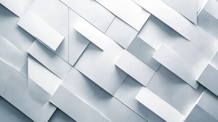 Fototapeta premium Diagonal white and gray patterned abstract background with copy space image