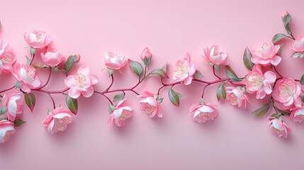 Naklejka premium Jasmine flowers on soft color background, romantic feminine composition, wedding invitation concept.
