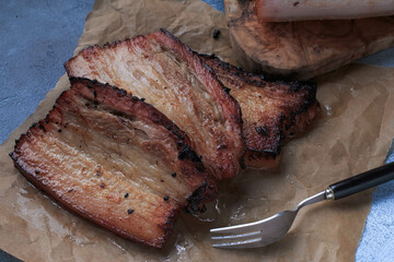 Pork Belly Slices. 