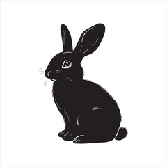 rabbit with a background