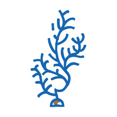 cladophora glomerata seaweed doodle icon sketch vector. cladophora glomerata seaweed sign. isolated symbol illustration