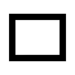  Minimalist Black Rectangle Frame on Solid Background Vector Design