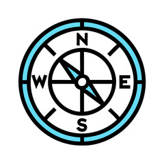  Minimalist Compass with Directional Arrows for Navigation and Travel Concepts