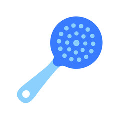  Blue Kitchen Skimmer Spoon Vector Illustration for Cooking Applications