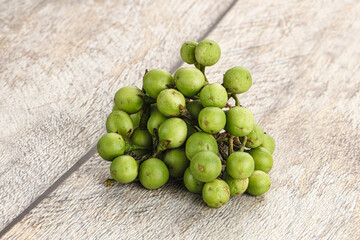 Raw ripe wild pea eggplant
