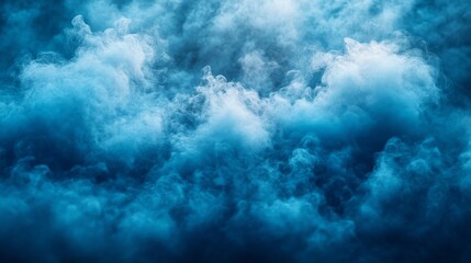 Fototapeta premium The sky is filled with blue smoke