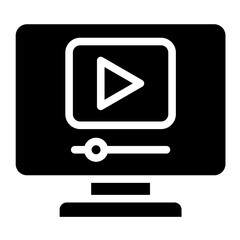 Video Streaming vector icon style