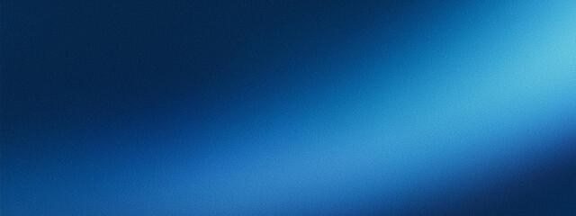 Fototapeta premium Blue gradient background glowing blue light on dark, grainy texture effect, backdrop banner header design