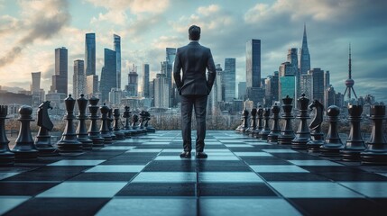 Fototapeta premium Scenario planning prepares businesses for future challenges, fostering a robust strategy to navigate uncertainties and shifts in the market its a vital draw concept